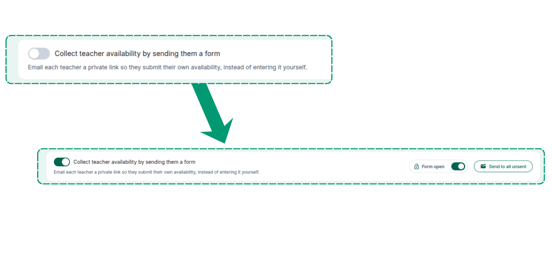 Collecting Teacher Availability with DreamTimetable Forms